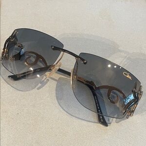 Cazal Black and Gold Sunglasses